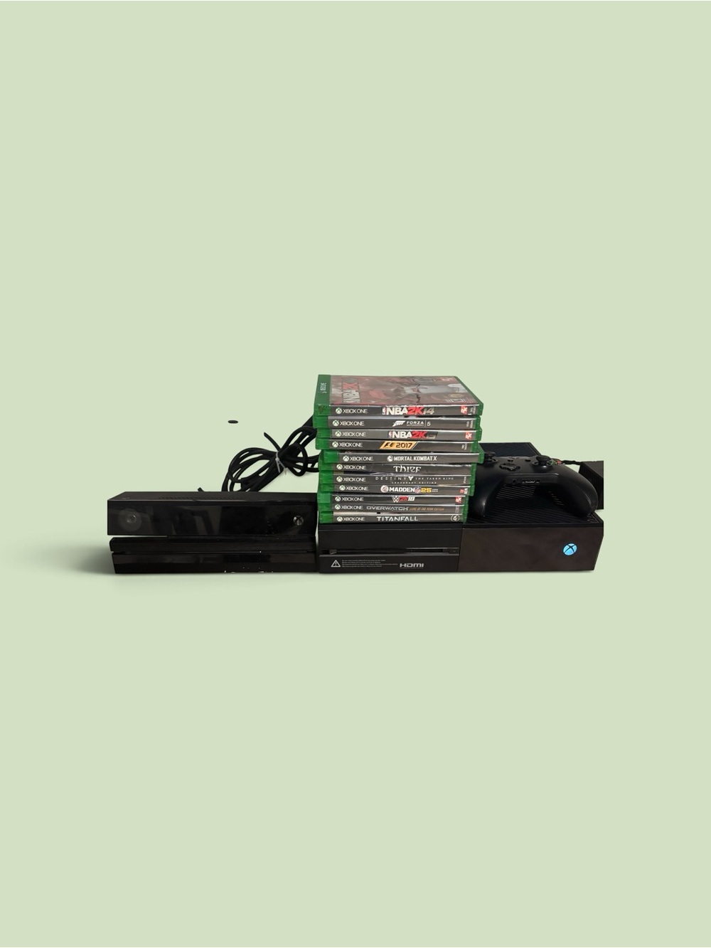 Xbox One Console 1TB bundle 11 games 1 remote kinnect sensor and all power chord